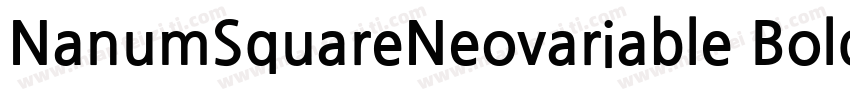NanumSquareNeovariable Bold字体转换